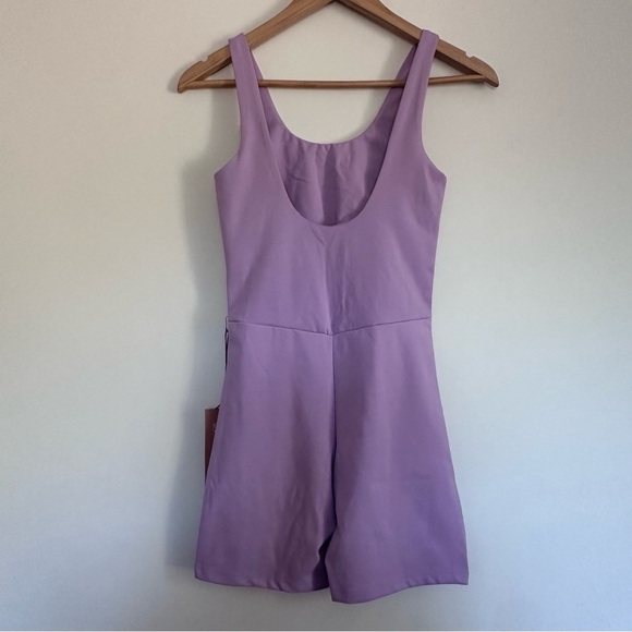 Girlfriend Collective short romper in lavender NWT Size: Small - Picture 2 of 3